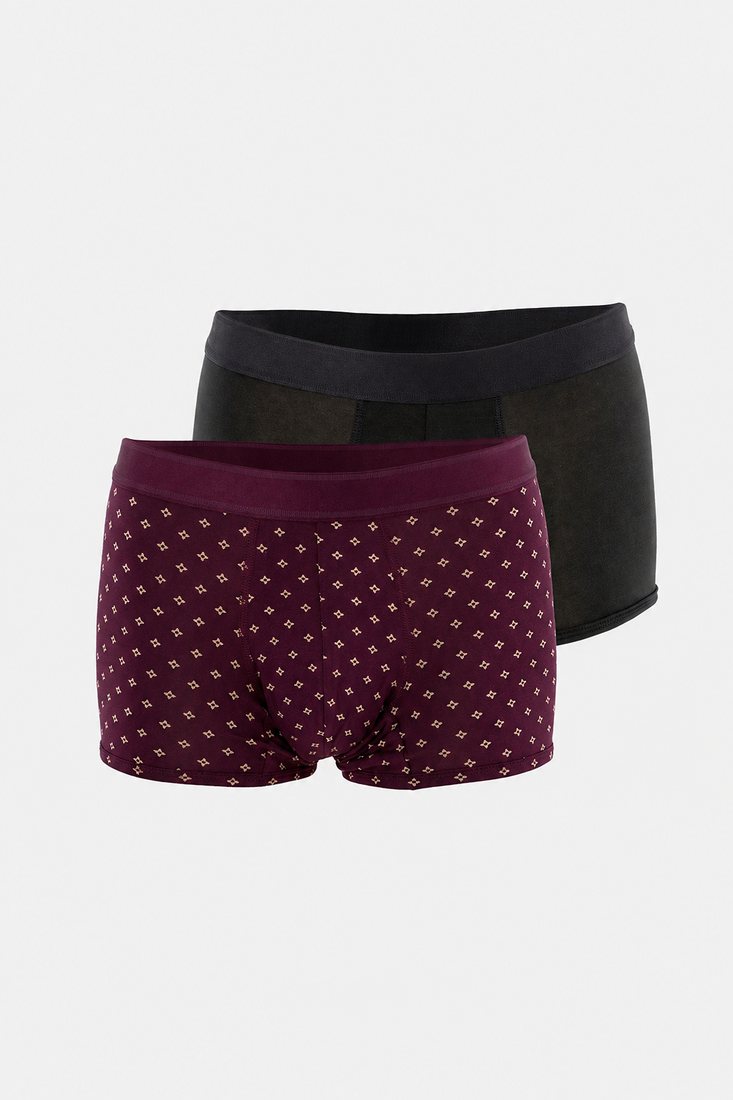 KT-MP-03 2-pack: plum print, black